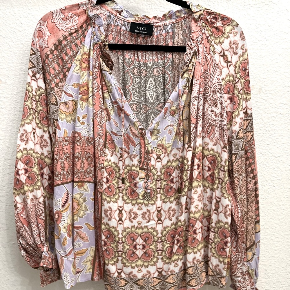Vici boho style blouse for sale. NWOT